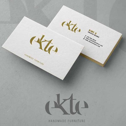 Ekte 'handmade furniture' Logo and visual profile