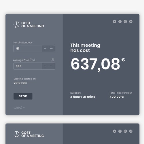 Meeting Cost Calculator