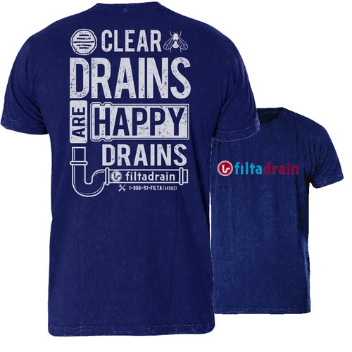 Grease free drain foam service T-Shirt design