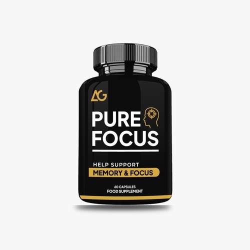 Supplement Bottle Design for Premium Men's Nootropic Supplement