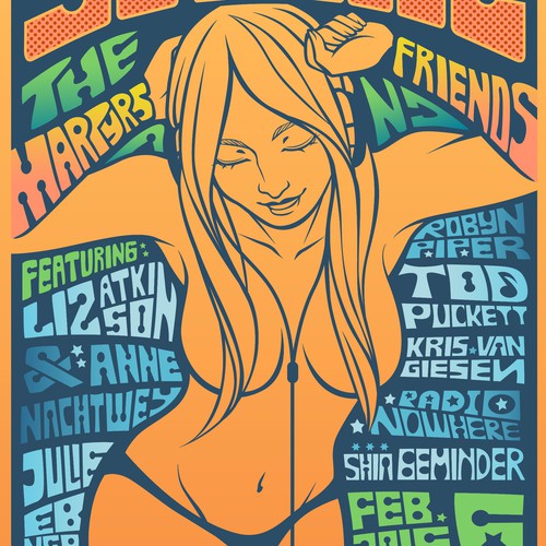 50Cheese - a Fillmore style event poster