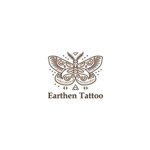 Moth Design for Tattoo Shop