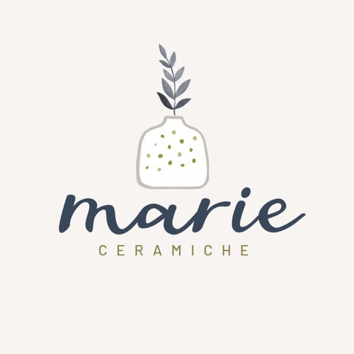 Marie Ceramiche logo Design