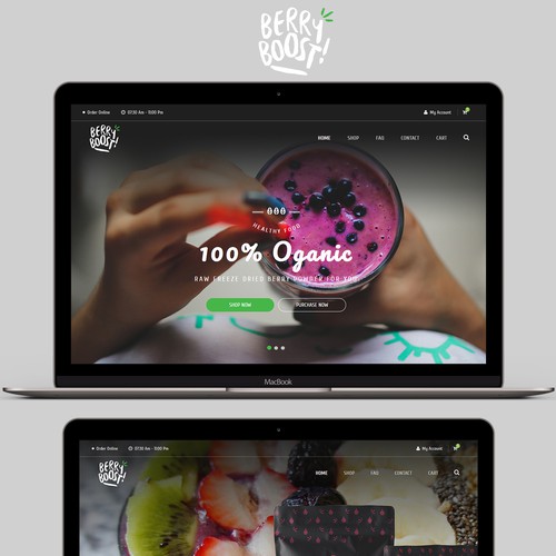 Berry Boost Web-Design Contest Entry