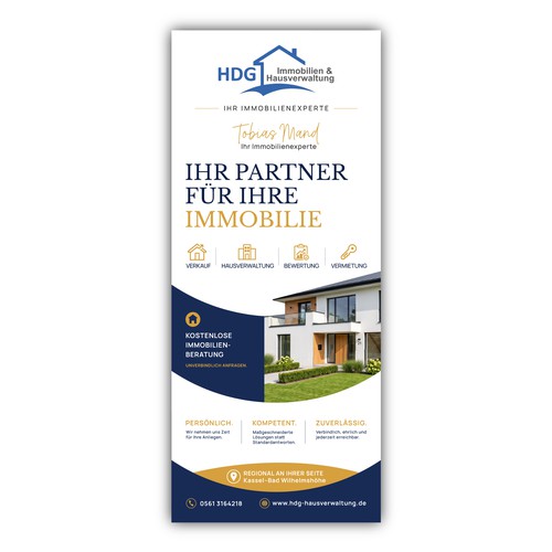 Roll-up banner design