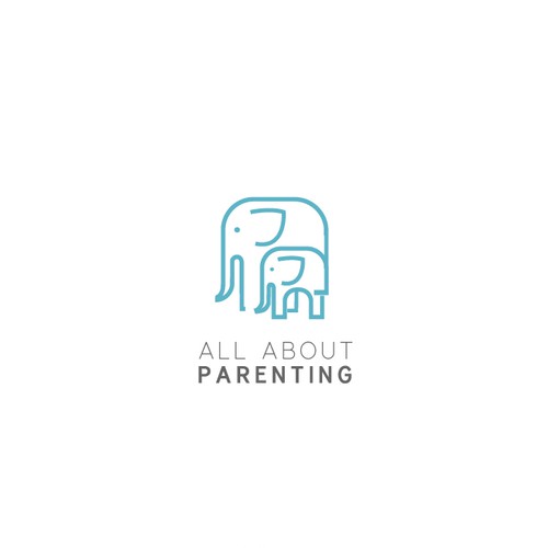 powerful logo for All About Parenting