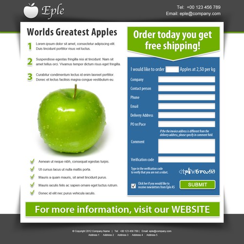 Apples needs a new website design