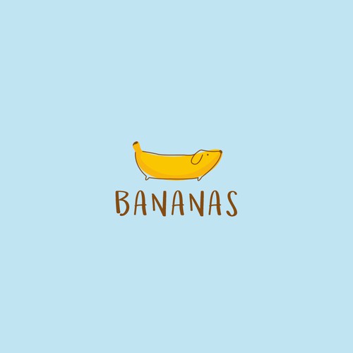 Design a child-friendly, fun logo for BANANAS