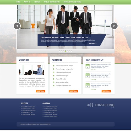 Website design a2b Consulting