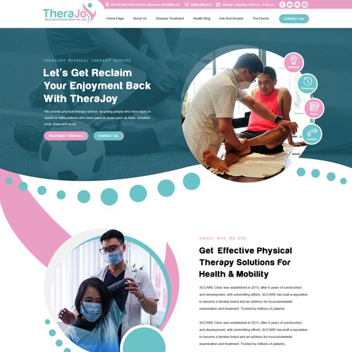 PHYSIOTHERAPY WEBSITE DESIGN