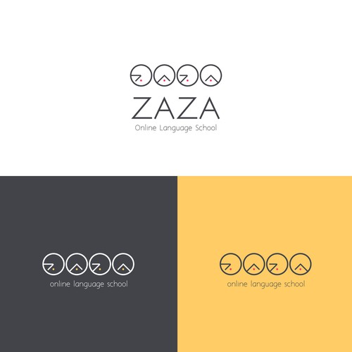 ZaZa logo for online languge school.