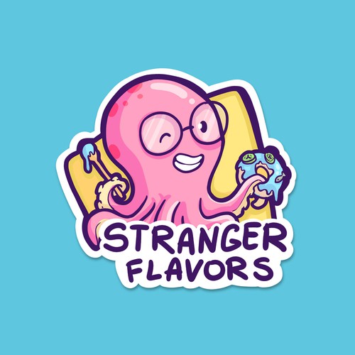 Cute Octopus Mascot for a Cooking Show Logo Concept