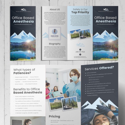 Anesthesia trifold Brochure 