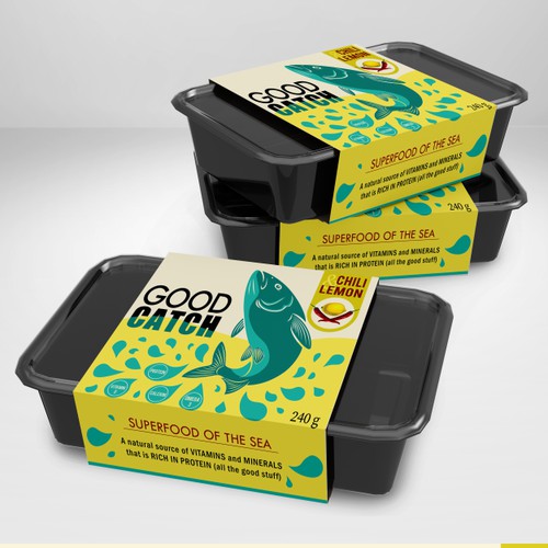 Colorful Packaging for Pulled Fish
