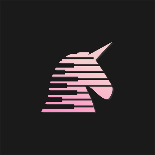 Modern Futuristic Unicorn Logo Minimal & Dynamic Brand Mark