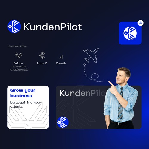 Logo concept for KundenPilot