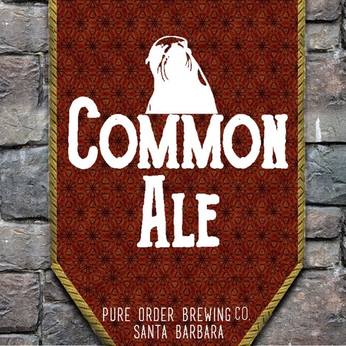 Beer tap label for "Common Ale"