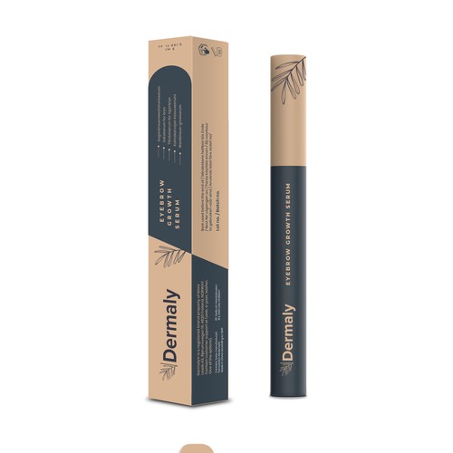 Cosmetic serum product packaging design