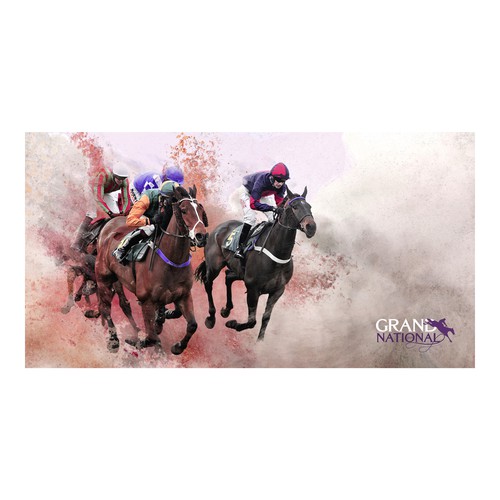 Illustration for the Grand National horse race