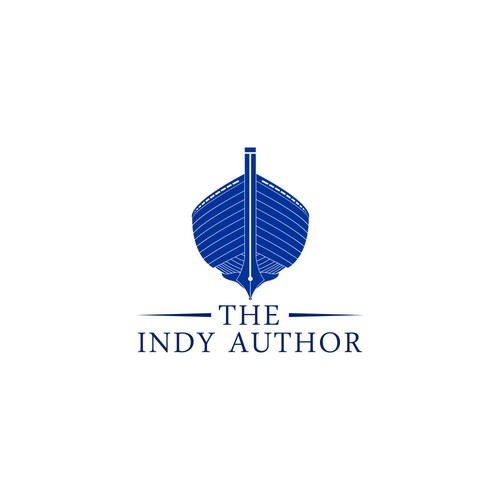 Create a boat-themed logo for The Indy Author