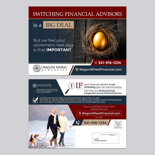 Modern Mail Marketing Postcard