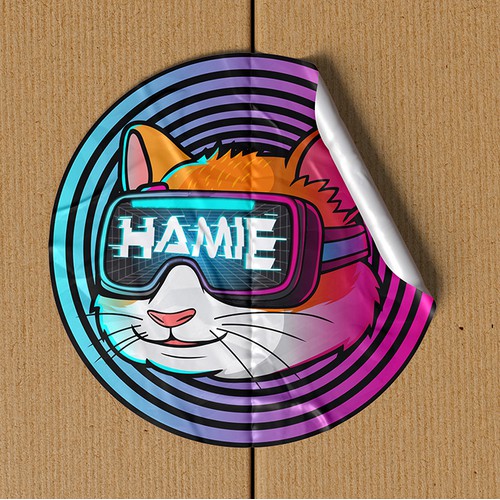 Hamster Sticker Design