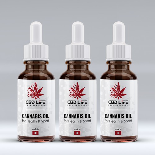 Product Label for High quality CBD oil 
