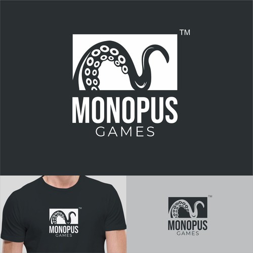 Monopus Games Logo Design