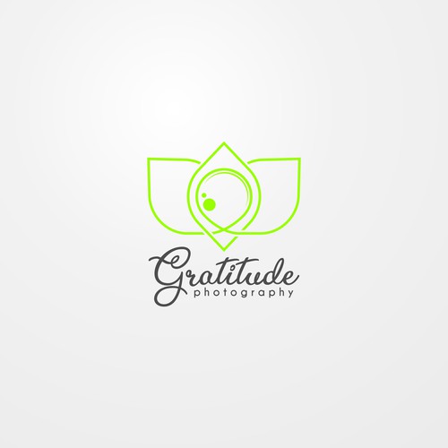 line art flower logo