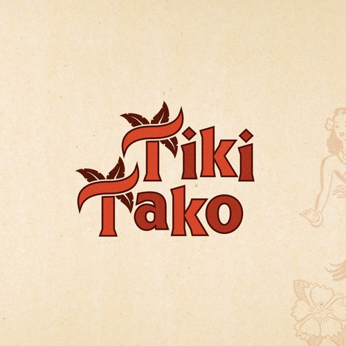 Logo design concept for Tiki Tako, food & beverage company.