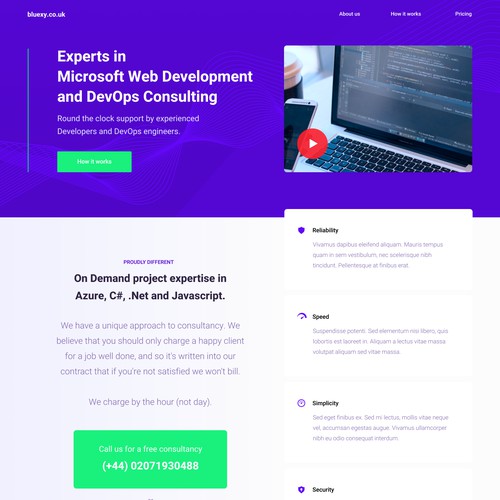 Landing Page Design For A Developers Business