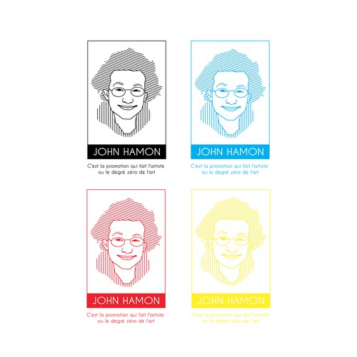 Pop-Art logo concept for the artist