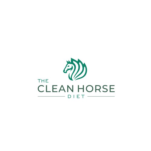  Equine logo with plants incorporated