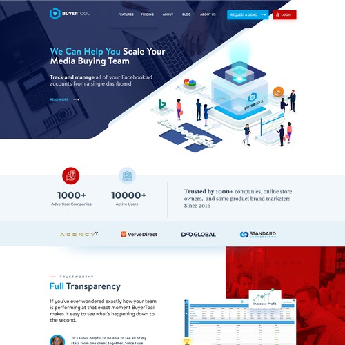 Modern Cool Web Design For AdTech SAAS Company