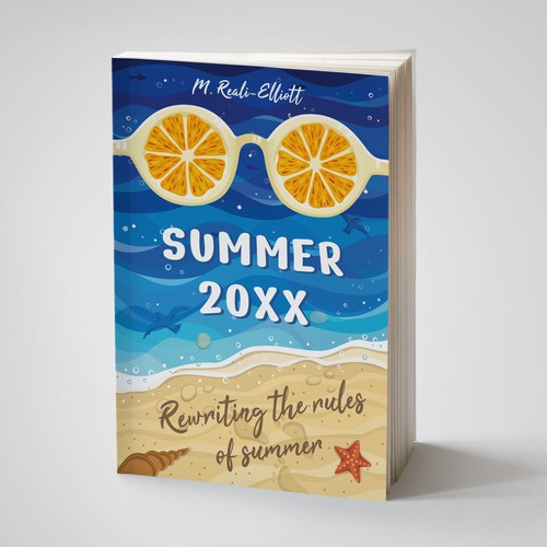 Cover design for a summer memory book