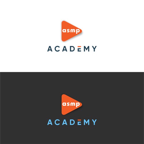 Asmp academy logo design