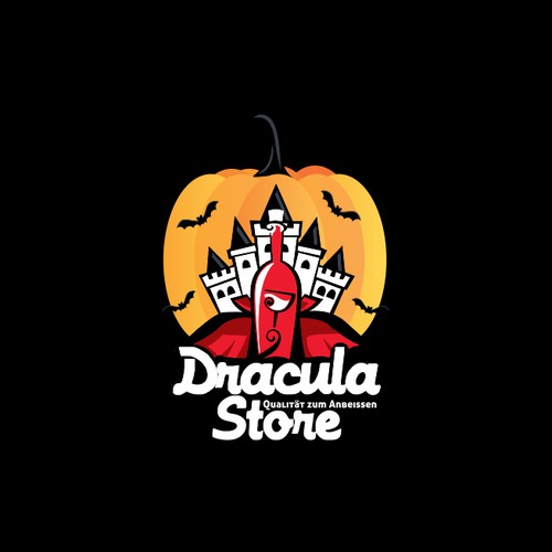 Great logo for Dracula Store- retrostyle for Germany
