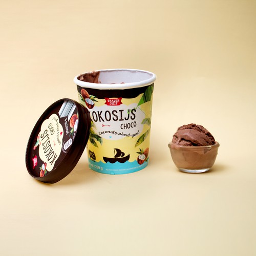 Packaging Trader Joe's coconut chocolate icecream