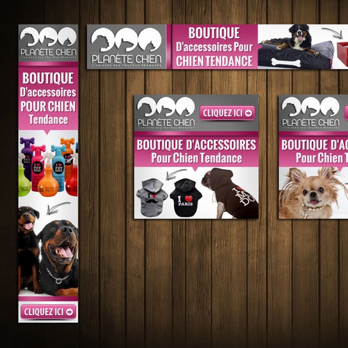 Créez le/la banner ad suivant(e) pour Planète chien