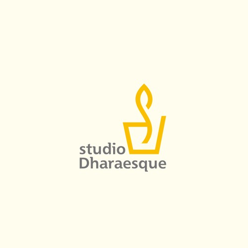 logo forSimple logo for Studio Dharaesque concrete home decor