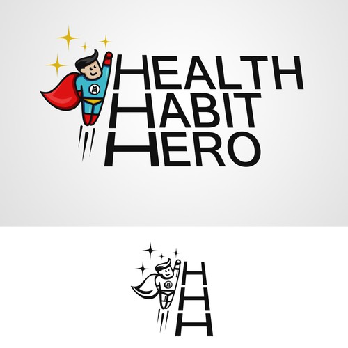 Fun Superhero-Inspired Logo for Health/Fitness Blog!