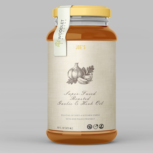 Label for Gourmet Specialty Food Product