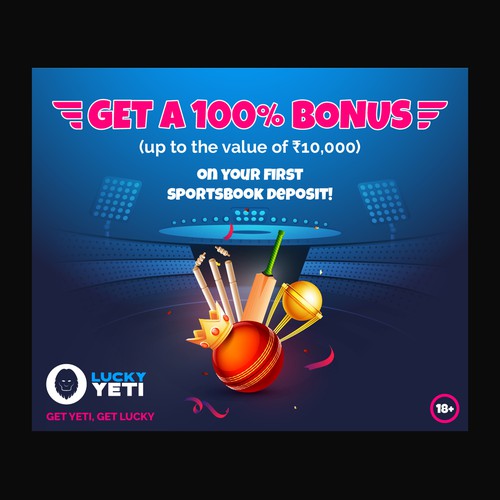 Banner Design for Lucky Yeti