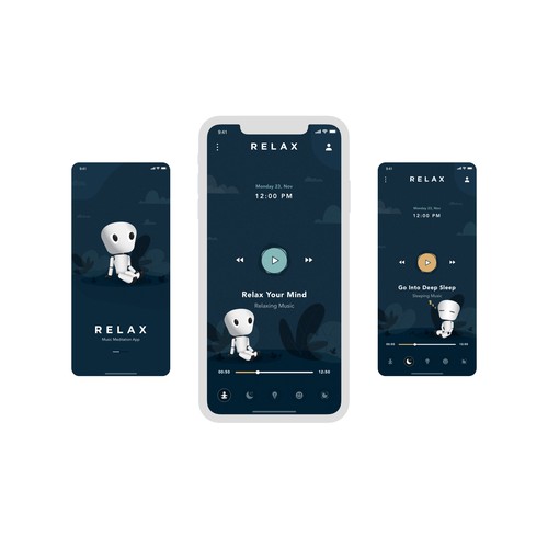 Meditation App UX/UI Design.