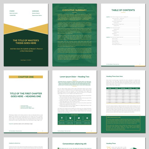 Creative Design for Master Thesis $