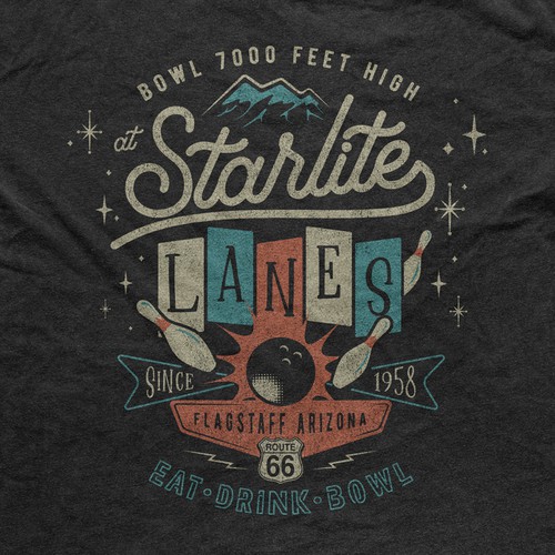 Vintage style shirt graphic