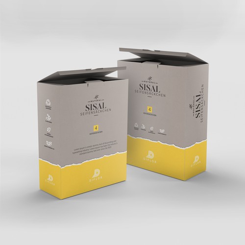 packaging design for SISAL soap bags