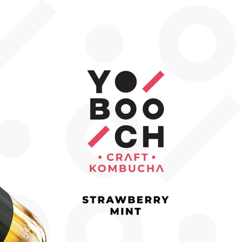 Bold logo for craft kombucha drinks