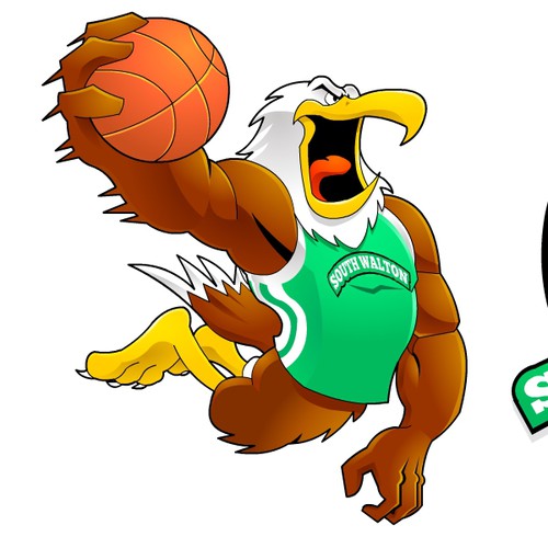 Create the next illustration or graphics for Sout Walton Seahawks Basketball