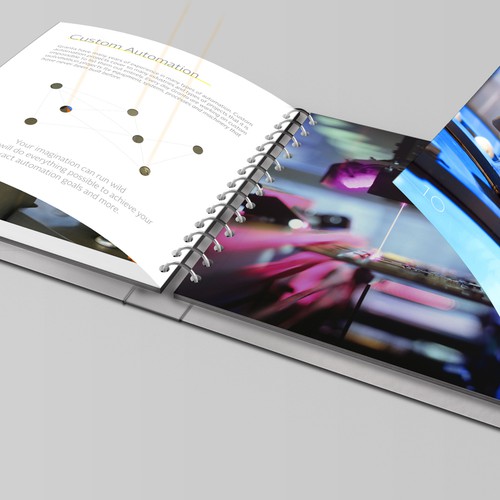 Company brochure design for a company doing automation projects
